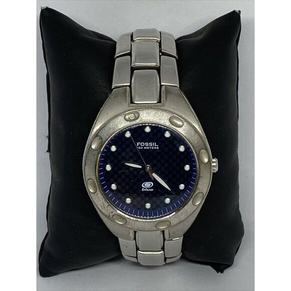 Fossil Jewelry - Fossil AM3288 Men's Silver Stainless Steel Analog Dial Quartz Wrist Watch FR122